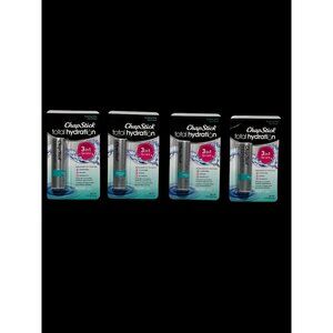 ChapStick Total Hydration 3-In-1 Lip Balm Soothing Oasis Advanced Formula 4-Pack